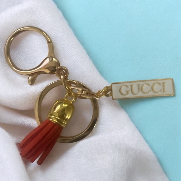 Gold and Red Keychain Accessory - Picture 1 of 2